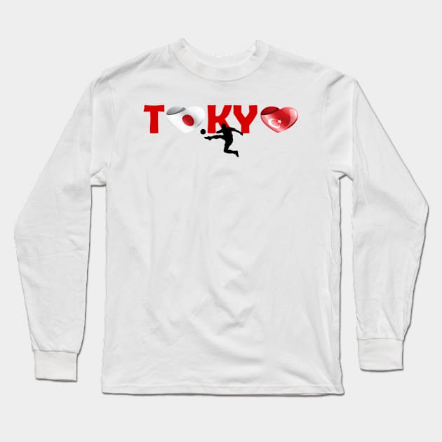 Sports, Football, Turkey in Tokyo! Long Sleeve T-Shirt by ArtDesignDE